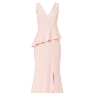 Size 10 Amsale Leila Bridesmaid Dress in Blush